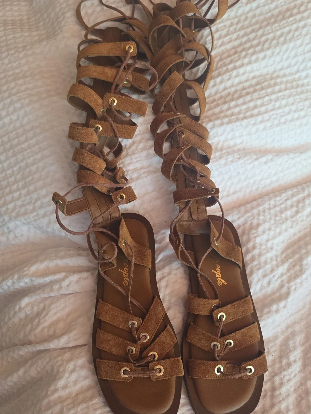 Free People Knee-High Lace-Up Gladiator Sandals